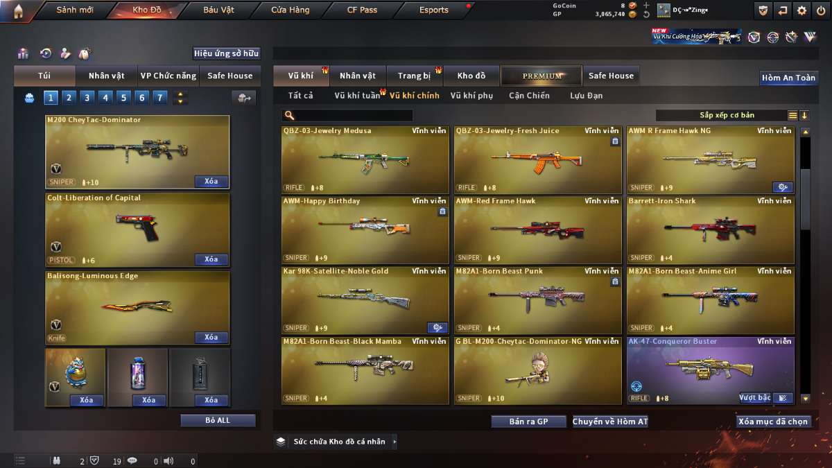 shop acc cf uy tin gia re